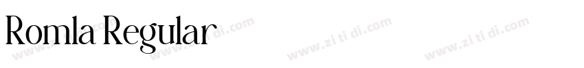 Romla Regular字体转换
